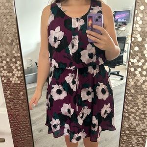 NWT Banana Republic purple floral dress